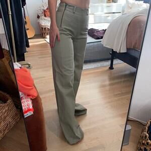 NICHOLAS high waisted wide leg khaki pants